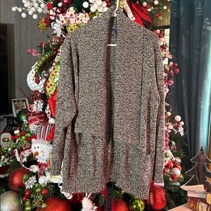 New Chaps Denim Sweater Cardigan